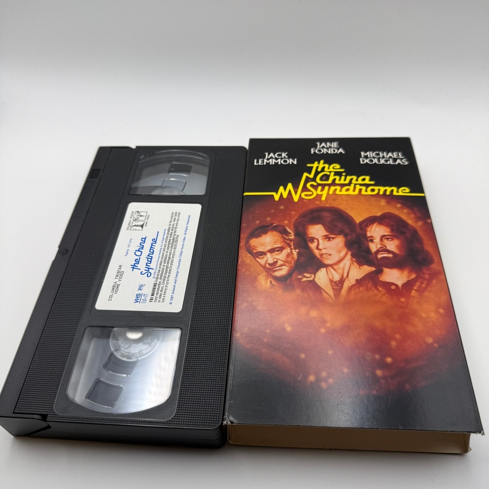 The China Syndrome VHS Jane Fonda‎ Jack Lemmon Michael Douglas Columbia TriStar